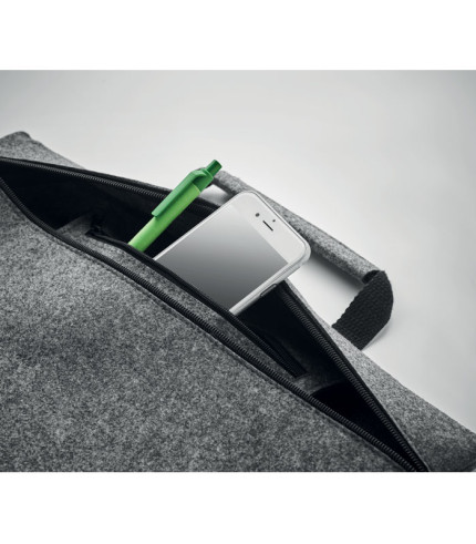 RPET torba za laptop s patentnim zatvaračem od filca