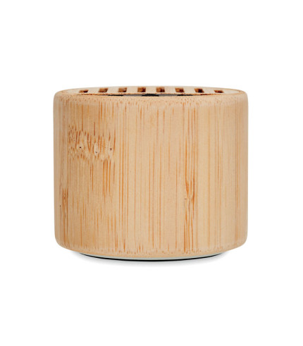 Okrugli bežični zvučnik od bambusa