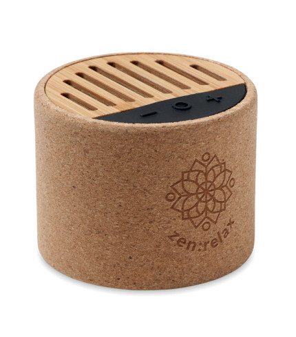 Round cork wireless speaker