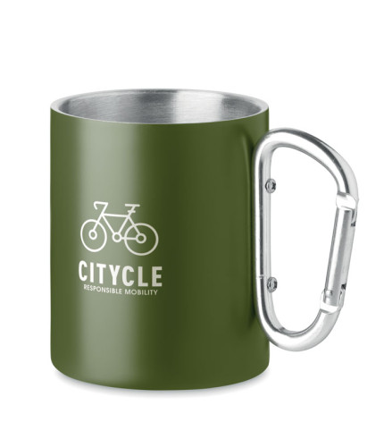 Double wall metal mug 300 ml