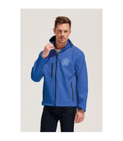 REPLAY MEN HOODED SOFTSHELL