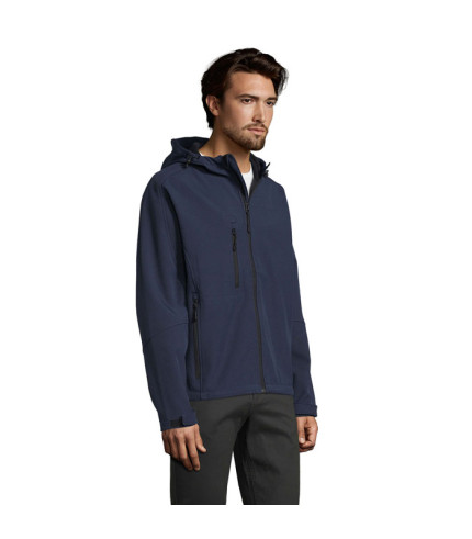 REPLAY MEN HOODED SOFTSHELL