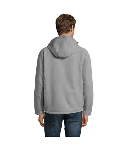 REPLAY MEN HOODED SOFTSHELL