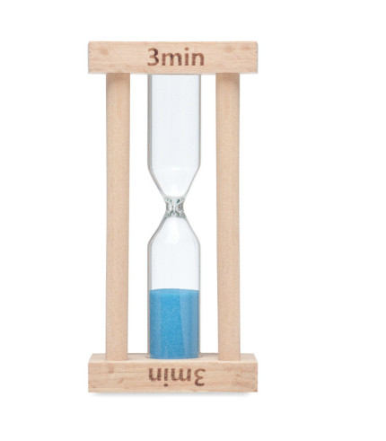 Drveni mjerač vremena za pijesak 3 minute