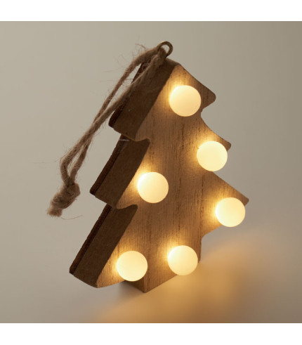 Drvena jelka s LED lampicama