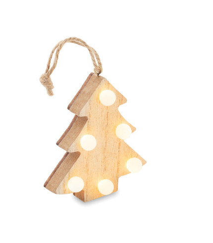 Drvena jelka s LED lampicama
