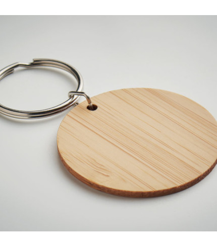 Okrugli privjesak za ključeve od bambusa