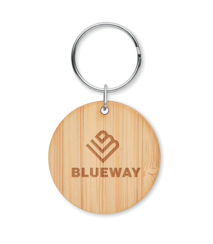 Okrugli privjesak za ključeve od bambusa