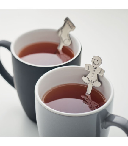 Set of 4 Christmas tea spoon