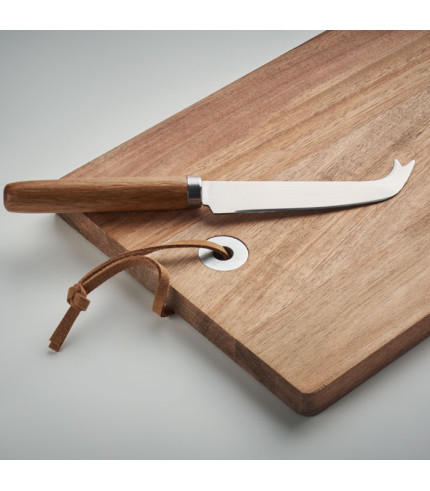 Acacia wood cheese board set