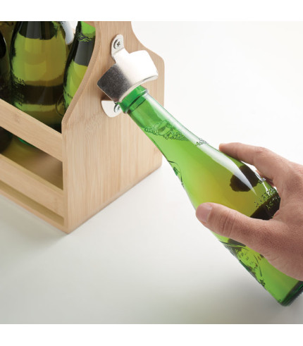 6 sanduka za pivo od bambusa