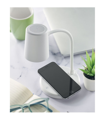Wireless charger, lamp speaker
