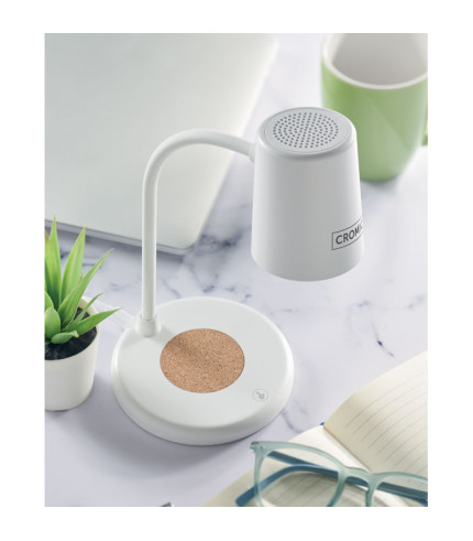 Wireless charger, lamp speaker