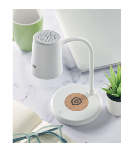 Wireless charger, lamp speaker