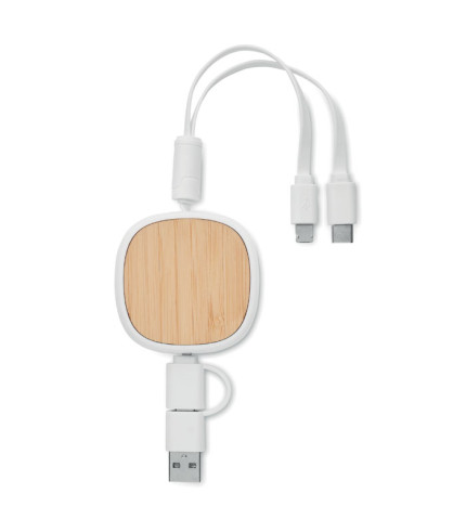 Retractable charging USB cable