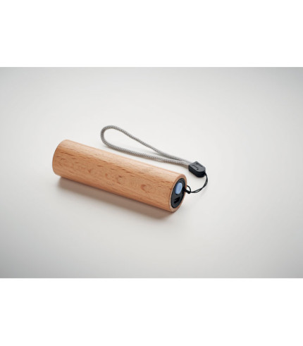Beech wood rechargeable torch