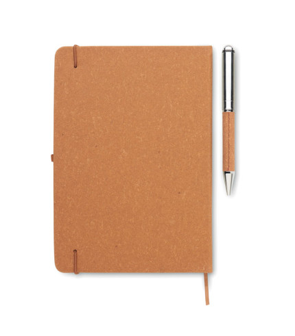 Recycled leather notebook set