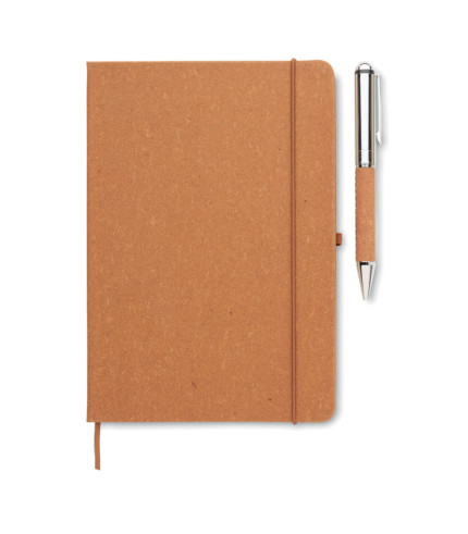 Recycled leather notebook set