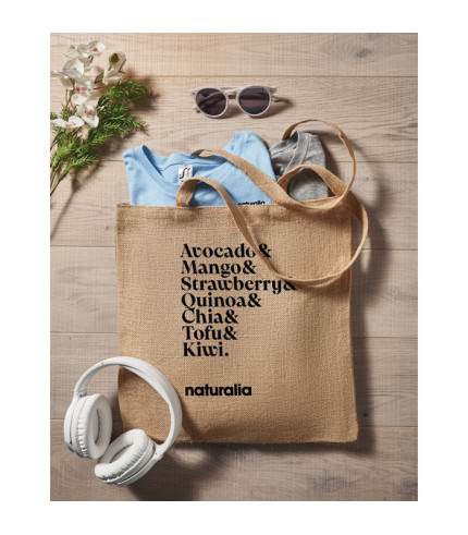 Jutena torba s dužim ručkama ZOLANG