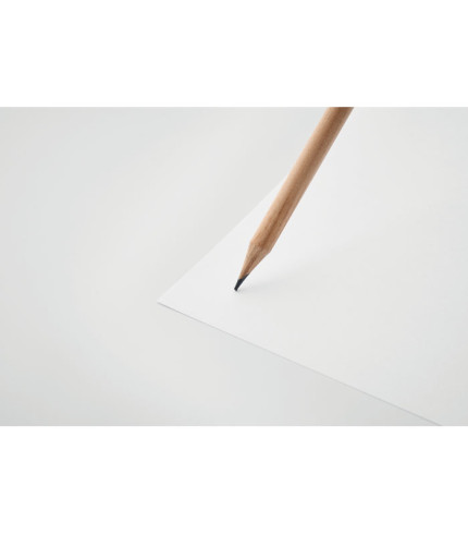 Natural pencil with eraser