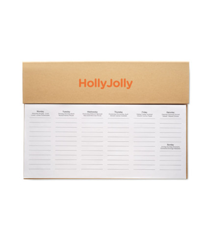 Weekly desktop planner