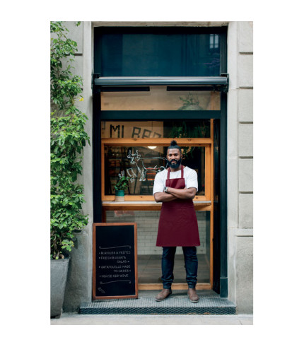 Organic cotton apron 240 gr/m²