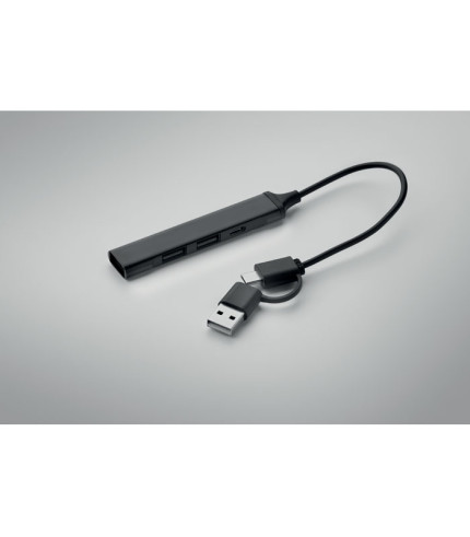 USB hub s 4 priključka 19 cm