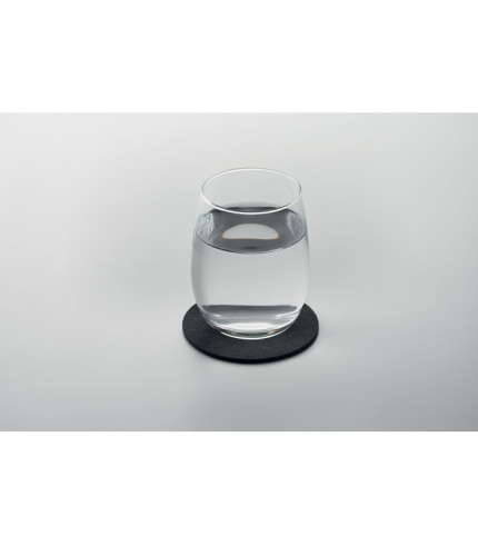 Round coaster in RPET felt