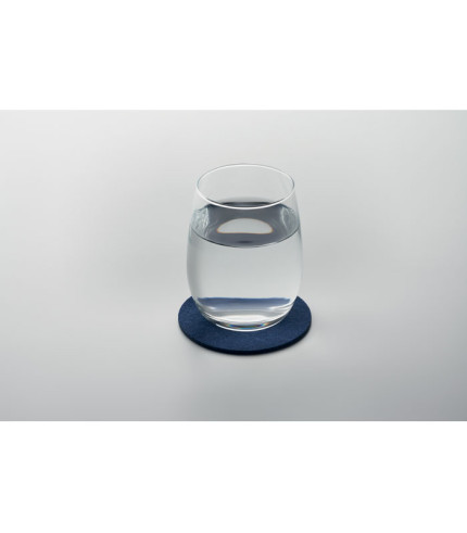 Round coaster in RPET felt