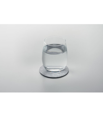 Round coaster in RPET felt