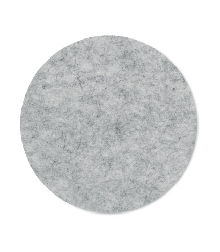 Round coaster in RPET felt