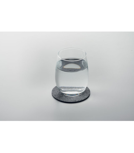 Round coaster in RPET felt