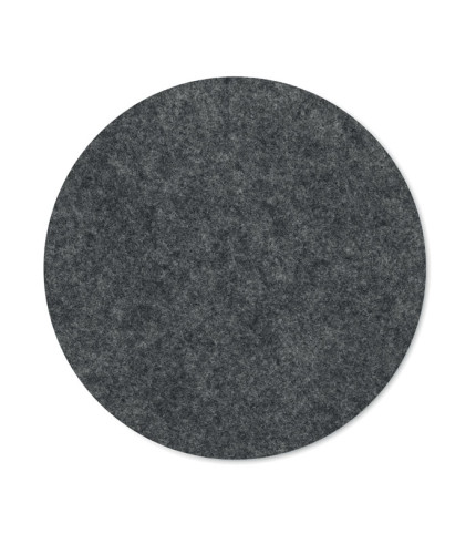 Round coaster in RPET felt
