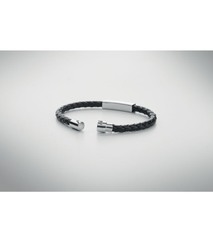 Pletena narukvica od umjetne kože