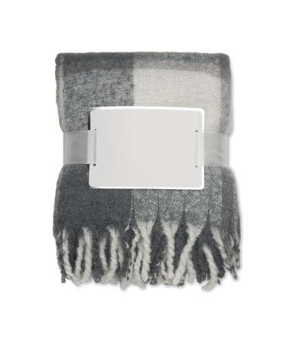 Chequered mohair blanket