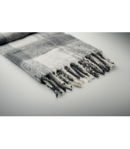 Chequered mohair blanket