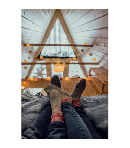 Chequered mohair blanket