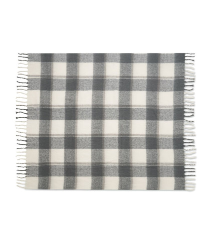 Chequered mohair blanket