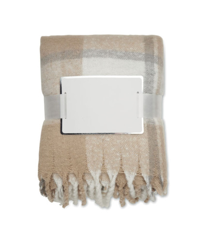 Chequered mohair blanket