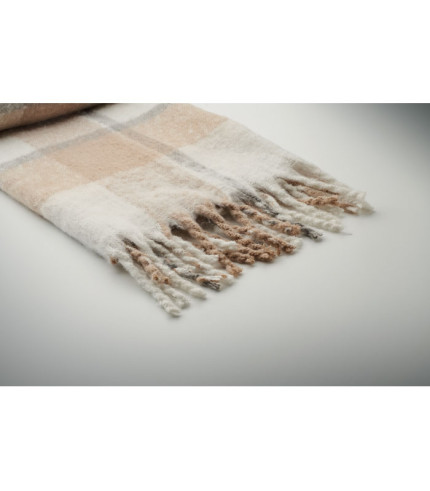 Chequered mohair blanket