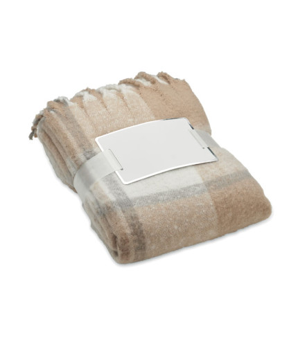 Chequered mohair blanket