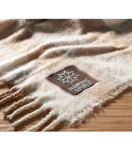 Chequered mohair blanket