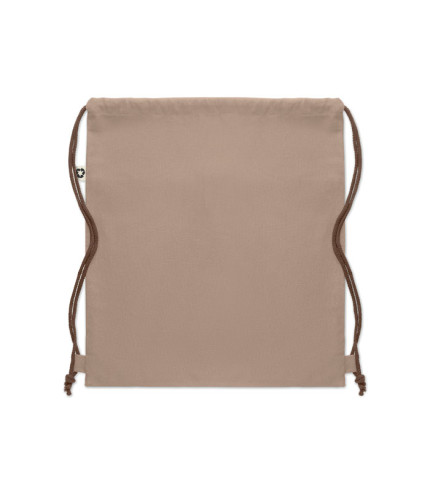 Recycled cotton drawstring bag