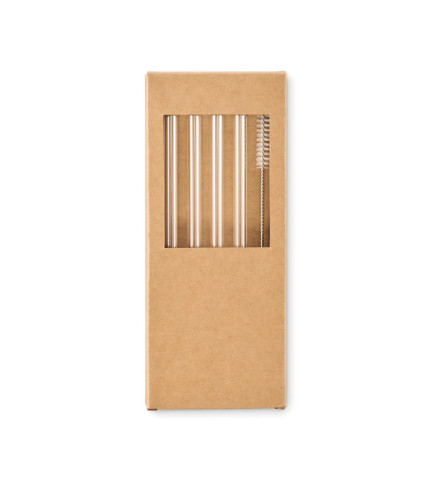 4 staklene slamke za višekratnu upotrebu