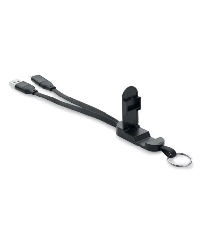 60W cable keyring recycled ABS