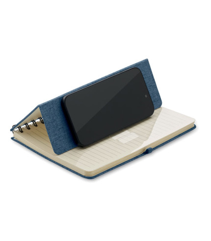 A5 notebook with phone holder