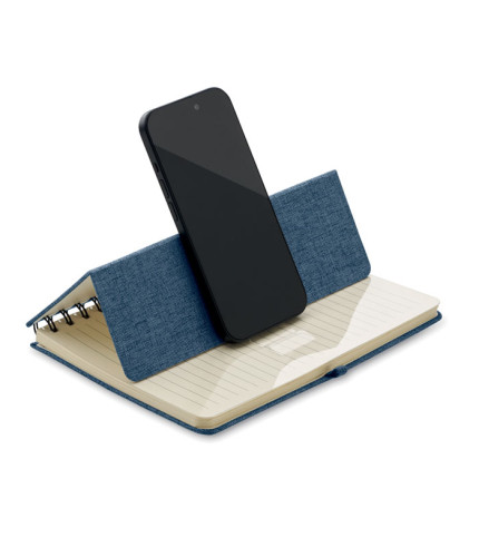 A5 notebook with phone holder