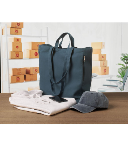 Recycled cotton shopping bag