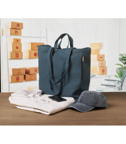 Recycled cotton shopping bag