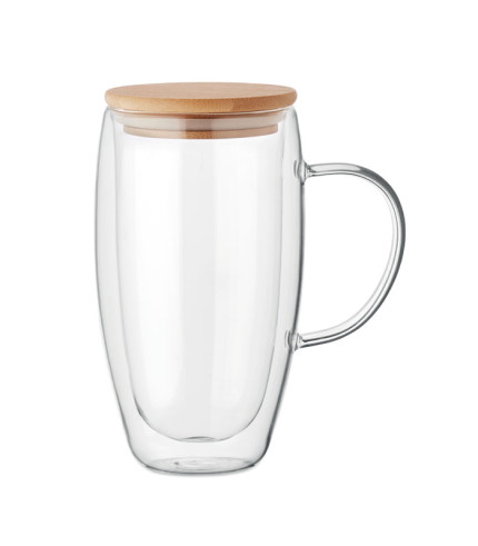 Staklena šalica s dvostrukim stijenkama 450 ml